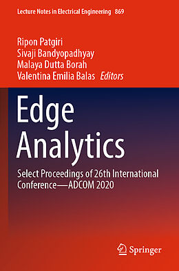 Couverture cartonnée Edge Analytics de 