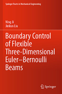 Couverture cartonnée Boundary Control of Flexible Three-Dimensional Euler Bernoulli Beams de Jinkun Liu, Ning Ji