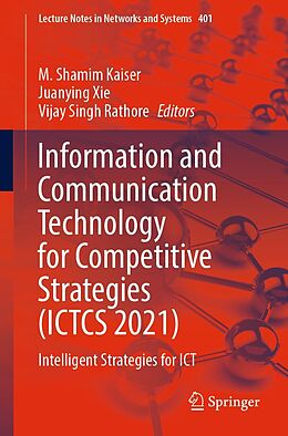 eBook (pdf) Information and Communication Technology for Competitive Strategies (ICTCS 2021) de 