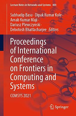 eBook (pdf) Proceedings of International Conference on Frontiers in Computing and Systems de 