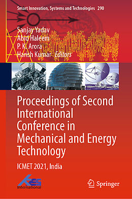 Livre Relié Proceedings of Second International Conference in Mechanical and Energy Technology de 