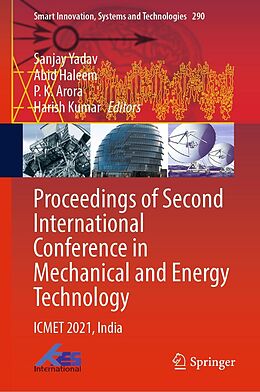 eBook (pdf) Proceedings of Second International Conference in Mechanical and Energy Technology de 