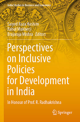 Couverture cartonnée Perspectives on Inclusive Policies for Development in India de 