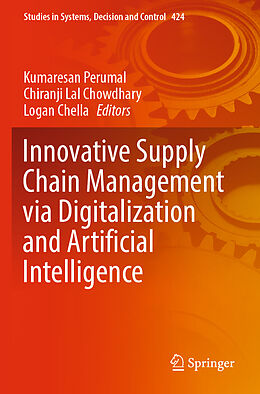 Couverture cartonnée Innovative Supply Chain Management via Digitalization and Artificial Intelligence de 