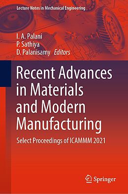 eBook (pdf) Recent Advances in Materials and Modern Manufacturing de 