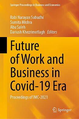 Livre Relié Future of Work and Business in Covid-19 Era de 