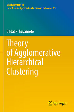 Couverture cartonnée Theory of Agglomerative Hierarchical Clustering de Sadaaki Miyamoto