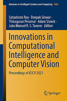 Couverture cartonnée Innovations in Computational Intelligence and Computer Vision de 