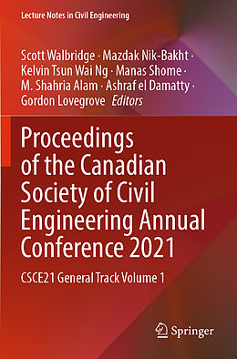 Couverture cartonnée Proceedings of the Canadian Society of Civil Engineering Annual Conference 2021 de 