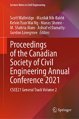 Livre Relié Proceedings of the Canadian Society of Civil Engineering Annual Conference 2021 de 