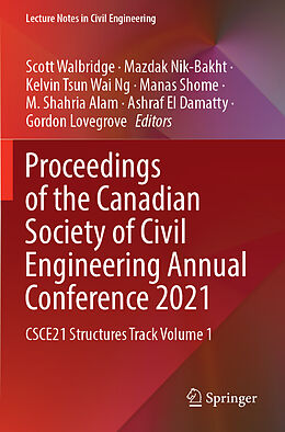 Couverture cartonnée Proceedings of the Canadian Society of Civil Engineering Annual Conference 2021 de 