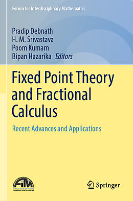 Couverture cartonnée Fixed Point Theory and Fractional Calculus de 