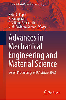 Livre Relié Advances in Mechanical Engineering and Material Science de 