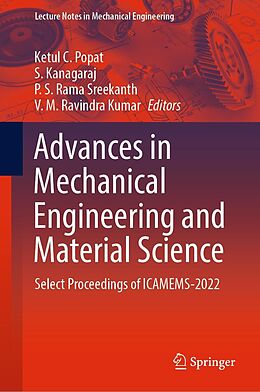 eBook (pdf) Advances in Mechanical Engineering and Material Science de 