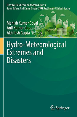 Couverture cartonnée Hydro-Meteorological Extremes and Disasters de 