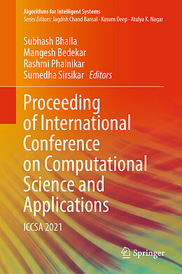 Livre Relié Proceeding of International Conference on Computational Science and Applications de 