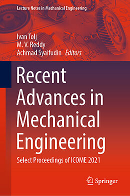 Livre Relié Recent Advances in Mechanical Engineering de 