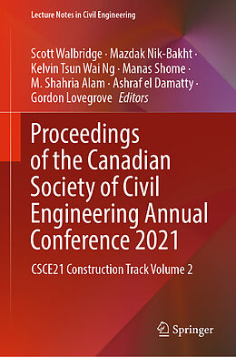 Livre Relié Proceedings of the Canadian Society of Civil Engineering Annual Conference 2021 de 