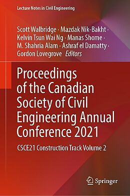 eBook (pdf) Proceedings of the Canadian Society of Civil Engineering Annual Conference 2021 de 