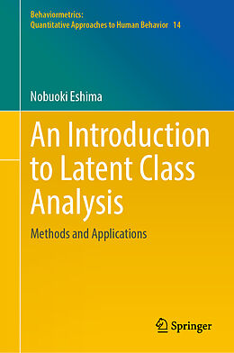 Livre Relié An Introduction to Latent Class Analysis de Nobuoki Eshima