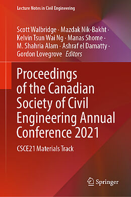 Livre Relié Proceedings of the Canadian Society of Civil Engineering Annual Conference 2021 de 