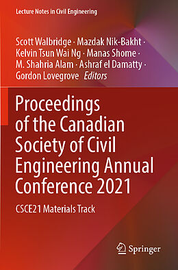 Couverture cartonnée Proceedings of the Canadian Society of Civil Engineering Annual Conference 2021 de 