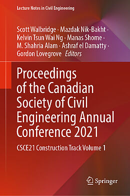 Livre Relié Proceedings of the Canadian Society of Civil Engineering Annual Conference 2021 de 