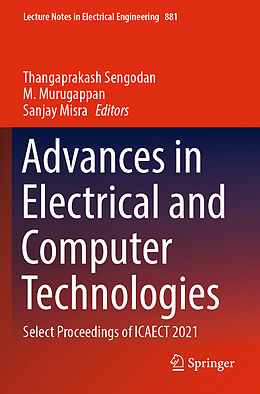 Kartonierter Einband Advances in Electrical and Computer Technologies von 