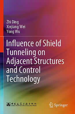 Couverture cartonnée Influence of Shield Tunneling on Adjacent Structures and Control Technology de Zhi Ding, Yong Wu, Xinjiang Wei