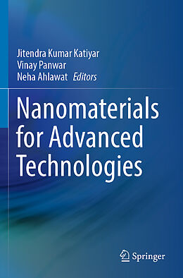 Couverture cartonnée Nanomaterials for Advanced Technologies de 