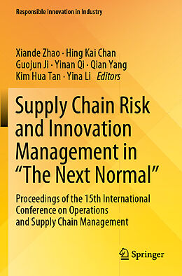 Couverture cartonnée Supply Chain Risk and Innovation Management in  The Next Normal  de 