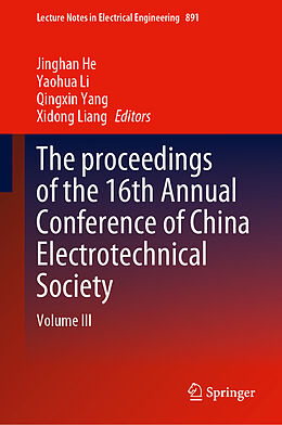 Livre Relié The proceedings of the 16th Annual Conference of China Electrotechnical Society de 