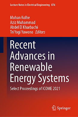 eBook (pdf) Recent Advances in Renewable Energy Systems de 