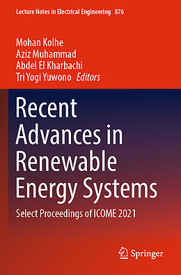 Couverture cartonnée Recent Advances in Renewable Energy Systems de 