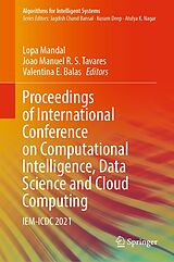 eBook (pdf) Proceedings of International Conference on Computational Intelligence, Data Science and Cloud Computing de 