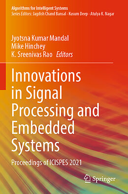 Couverture cartonnée Innovations in Signal Processing and Embedded Systems de 