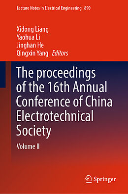 Livre Relié The proceedings of the 16th Annual Conference of China Electrotechnical Society de 