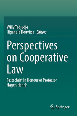 Couverture cartonnée Perspectives on Cooperative Law de 