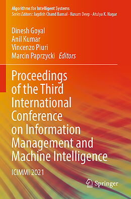 Couverture cartonnée Proceedings of the Third International Conference on Information Management and Machine Intelligence de 