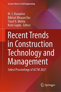 Livre Relié Recent Trends in Construction Technology and Management de 