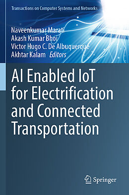 Couverture cartonnée AI Enabled IoT for Electrification and Connected Transportation de 