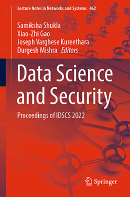 Couverture cartonnée Data Science and Security de 