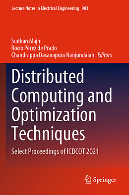 Couverture cartonnée Distributed Computing and Optimization Techniques de 