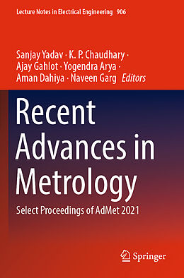 Couverture cartonnée Recent Advances in Metrology de 