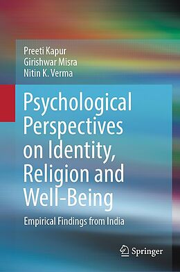 eBook (pdf) Psychological Perspectives on Identity, Religion and Well-Being de Preeti Kapur, Girishwar Misra, Nitin K. Verma