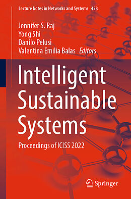 Couverture cartonnée Intelligent Sustainable Systems de 