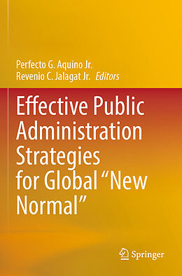 Couverture cartonnée Effective Public Administration Strategies for Global "New Normal" de 