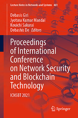 Couverture cartonnée Proceedings of International Conference on Network Security and Blockchain Technology de 