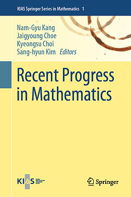 Livre Relié Recent Progress in Mathematics de 