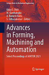 E-Book (pdf) Advances in Forming, Machining and Automation von 